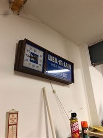 advertising wall clock