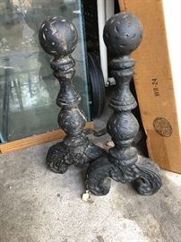 fireplace andirons