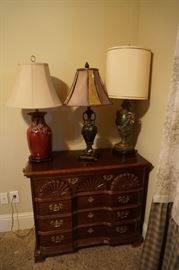 Nightstand and Decorative Lamps