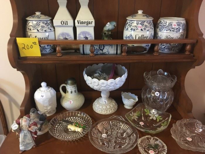 shelf milk glass antiques and more