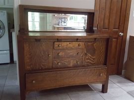 Tiger Oak Antique sideboard
