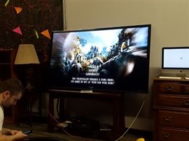 80 inch Sharp Flat Screen TV with mount