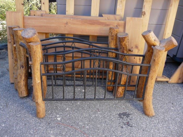 We have a set of twin rustic head and footboards without rails.  What could you do with them?