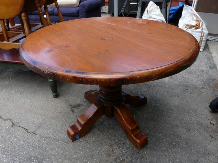 This is a lovely solid wood dining table.
