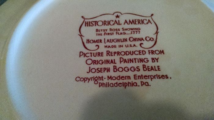 CLOSE-UP....HOMER LAUGHLIN CHINA..BETSY ROSS