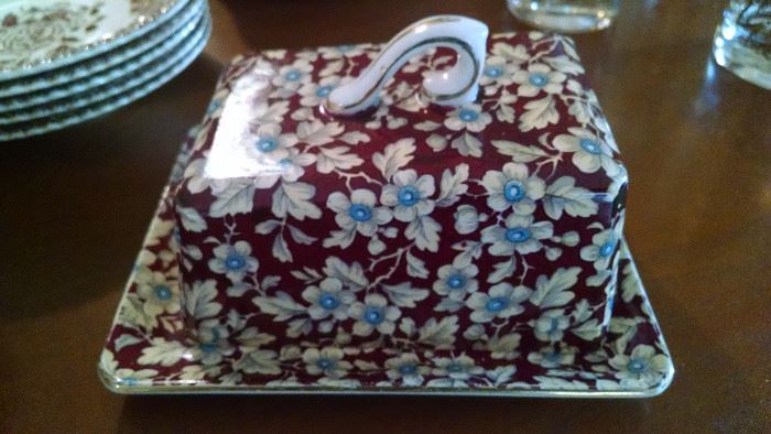 **ANTIQUE** BUTTER DISH..ENGLAND