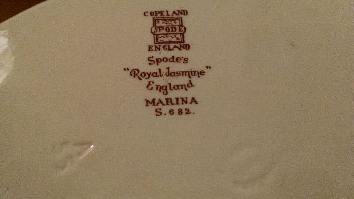 CLOSE-UP......SPODE'S "ROYAL JASMINE" /ENGLAND