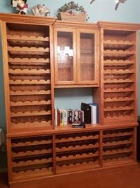 Solid Wood Wine Storage Unit