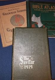 Large selection of books and ephemera. MU "The Savitar" 1919