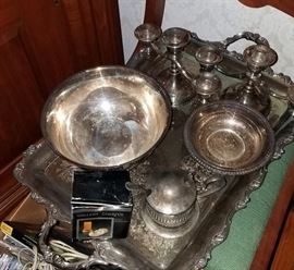 Silver plate and sterling