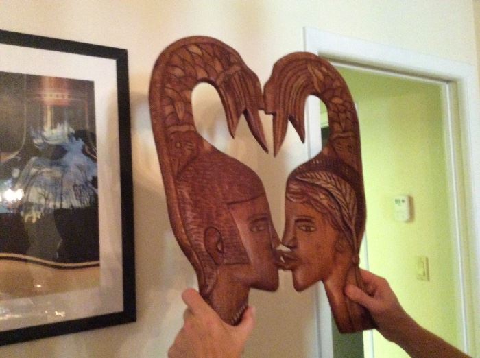 African carved artwork