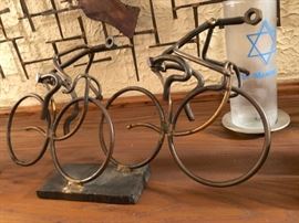 Pair of Metal Bicycle Pieces