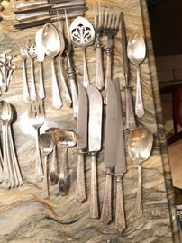 Manchester Sterling Silver Flatware - Service for 12 (14 piece Place Settings) + Extras - This is a 220 Piece Set of Sterling Flatware!! 
