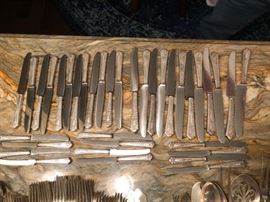 Manchester Sterling Silver Flatware - Service for 12 (14 piece Place Settings) + Extras - This is a 220 Piece Set of Sterling Flatware!! 