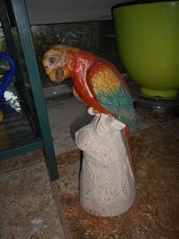 Cast Iron Parrot Door stop