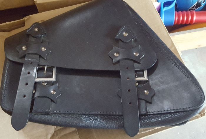 Harley leather saddle bags pair