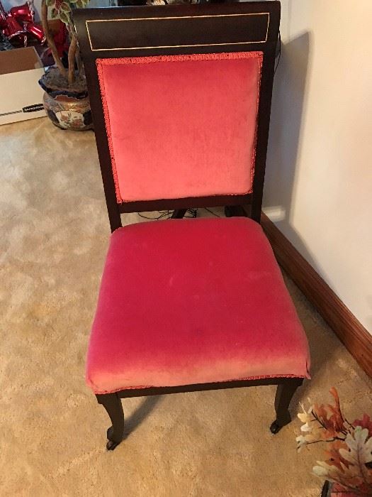 Antique Upholstered Chair $ 70.00