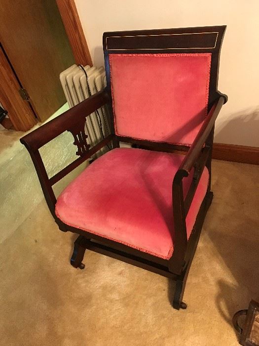 Antique Upholstered Chair $ 100.00