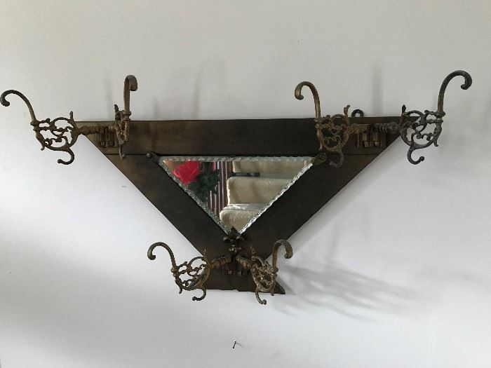Antique Mirror / Coat Rack $ 96.00