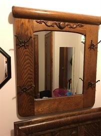 Antique Mirror / Coat Rack $ 148.00
