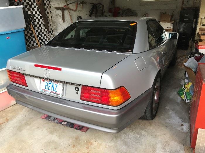 1991 Mercedes Benz - 500 SL coupe with removable hard top - 129,000  miles $ 4,750.00