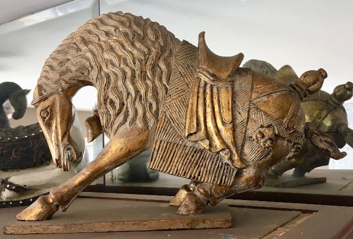 Carved Wooden Chinese Horse