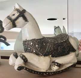 Painted "miniature" rocking horse