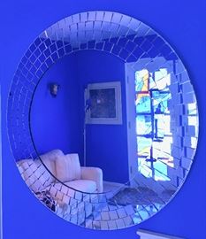 Bulls-Eye Mirror with Deco-Ball Frame