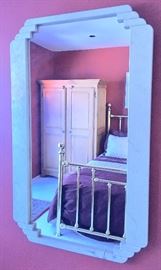 80's "Deco Style" Lacquer Mirror Frame