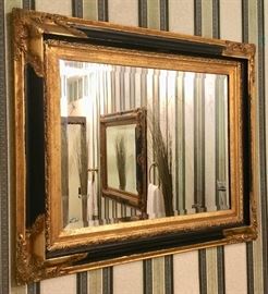 Gilt Framed Beveled Mirrors
