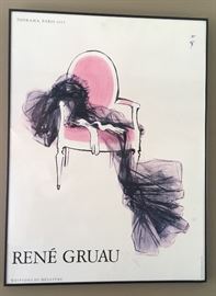 Rene Gruau, Framed Poster