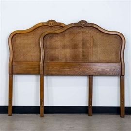 PAIR OF "DUBARRY BY DIXIE" TWIN CANE HEADBOARDS