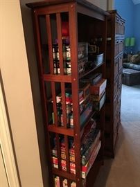 Approx 5' tall bookshelf.