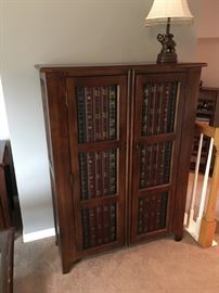 Book/Media cabinet. 34"w X 15"d X 4'6"t