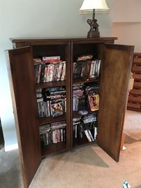 Book/Media cabinet. 34"w X 15"d X 4'6"t