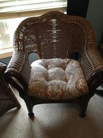 Bamboo and wicker armchair in excellent condition! (2)