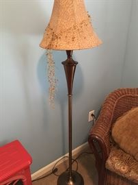 Metal floor lamp. So pretty!