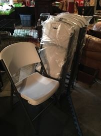 Lifetime foldable chairs, new!! 6 in all.