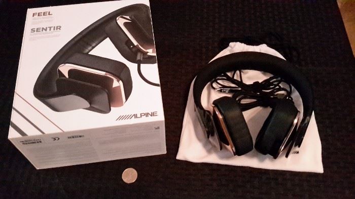 Alpine "Feel" TKR3 full frequency immersive technology headphones. "Delivers a live event sensation!" New in box.