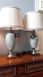 Two matching , brand new, Pacific Coast lamps. Very charming!