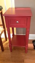 Cute accent table with drawer.