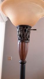 Lovely 6ft  torchiere lamp.