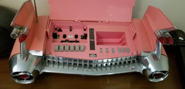 pink cadillac tape deck
