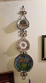 Plate hanger and plates