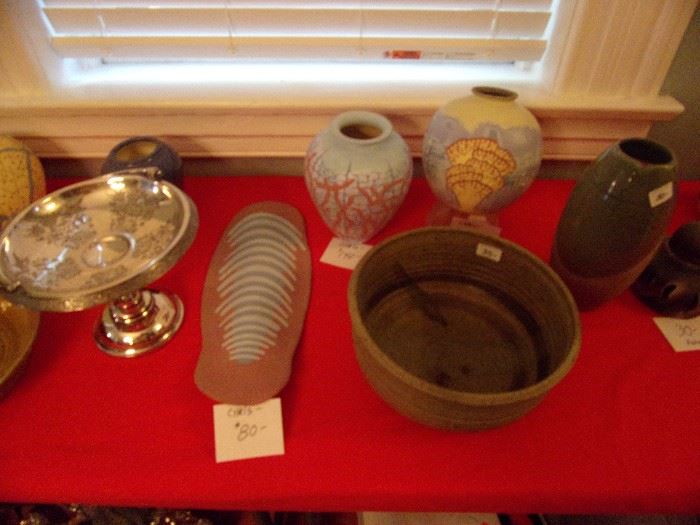 Silver plate and ceramics
