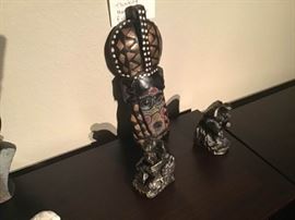 Thinking Men Bookends and Mask