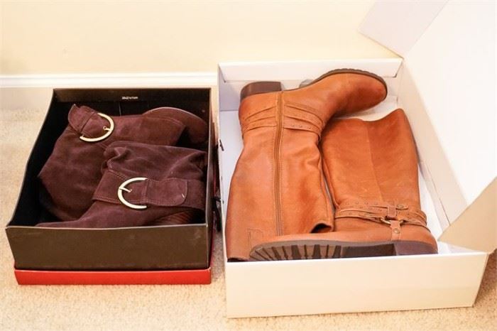 Two 2 Pair of Womens Boots
