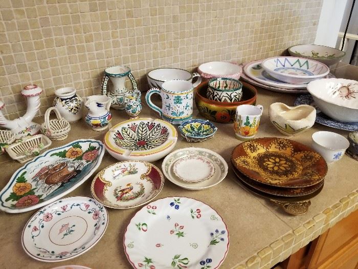 Assorted Bowls, Plates and Cups 