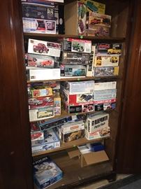 Tons of model kits......