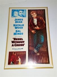 James Dean framed memorabilia